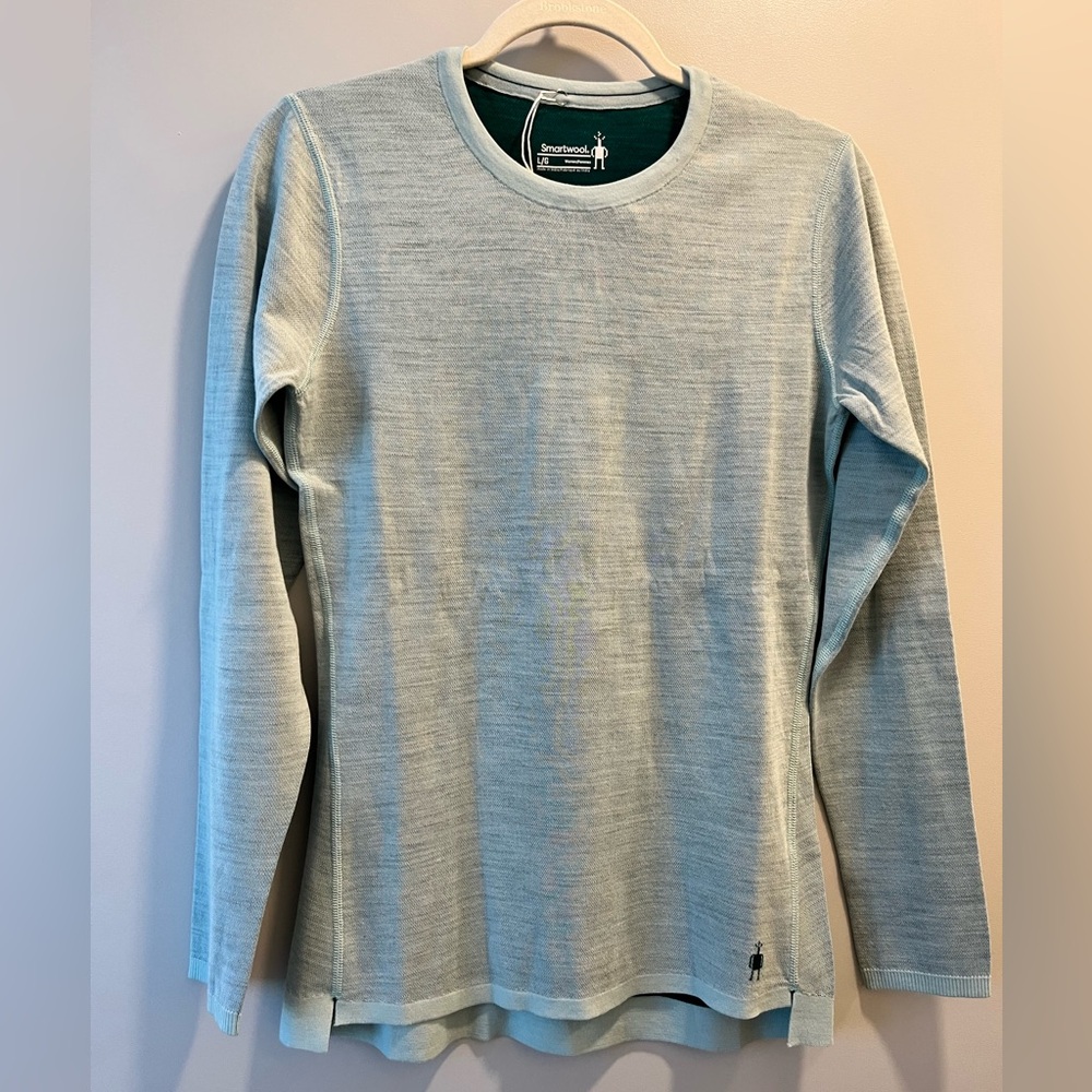 Smartwool Light Blue Crew Neck Top
